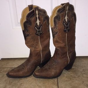 Brown Leather Girl Cowboy boots